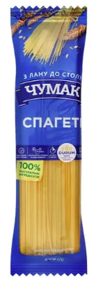 Вироби макаронні ЧУМАК Спагеті 400 г